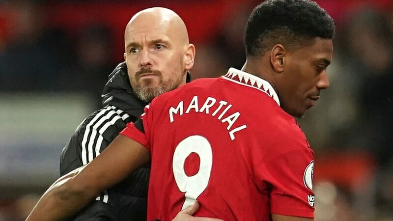 Ten Hag đánh giá cao sự hiệu quả của Martial