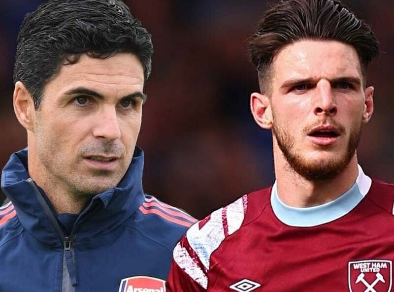 Arteta có thêm cơ hội xem giò trực tiếp mục tiêu chuyển nhượng Declan Rice