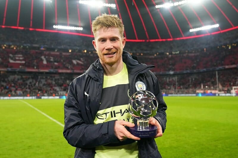 De Bruyne đã được vinh danh