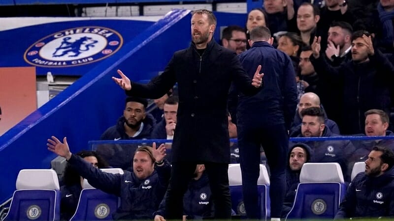 Graham Potter đã chia tay đội chủ sân Stamford Bridge