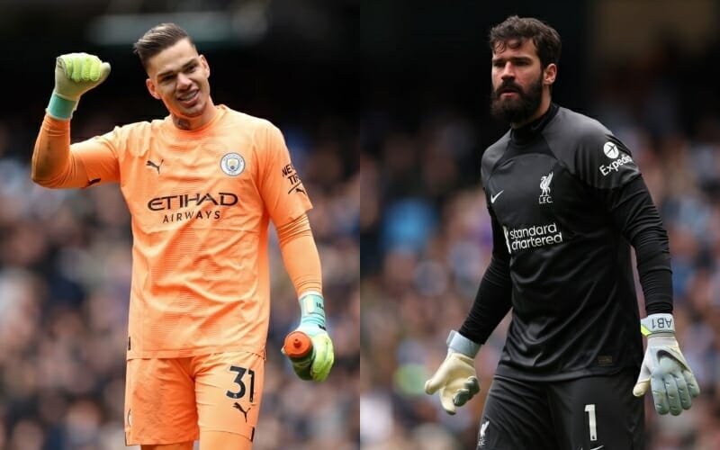 Ederson và Alisson đứng thứ 4 trong danh sách