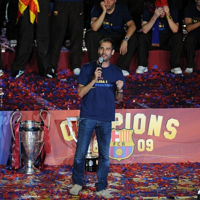 Pep cùng Barca lên ngôi mùa 2008/09