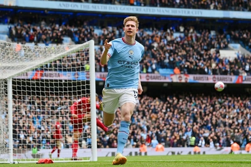 De Bruyne để lại dấu ấn đậm nét trước Liverpool