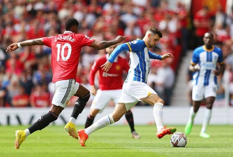 Brighton giành trọn 6 điểm khi đối đầu Man United tại NHA mùa này