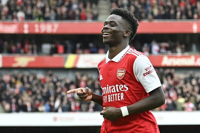 Saka là biểu trưng của Arsenal mùa này