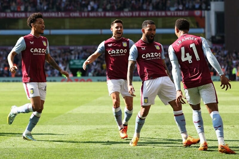 Aston Villa hoàn toàn áp đảo ở trận đấu này