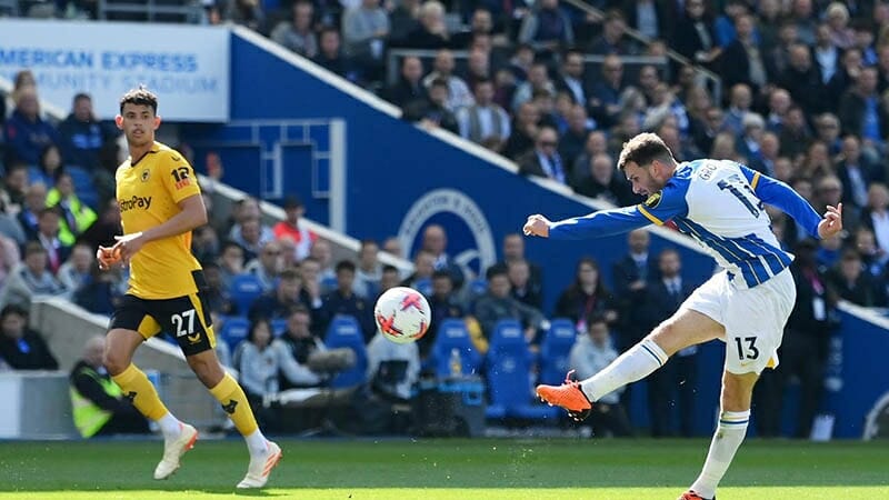 Pascal Gross là cầu thủ góp công vào nhiều bàn thắng nhất lịch sử Brighton tại Ngoại hạng Anh