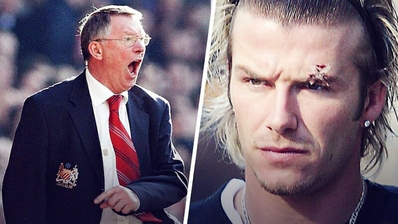 Vết thương của Beckham sau khi lĩnh trọn chiếc giày bay của Sir Alex