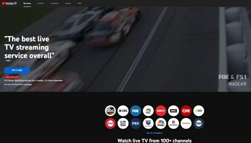 YouTube TV cho phép bạn xem trực tiếp từ các nhà đài lớn