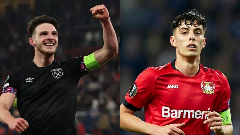 Rice và Havertz đều có tư chất thủ lĩnh