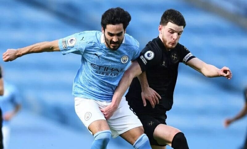 Man City đợi Gundogan để hành động với Rice