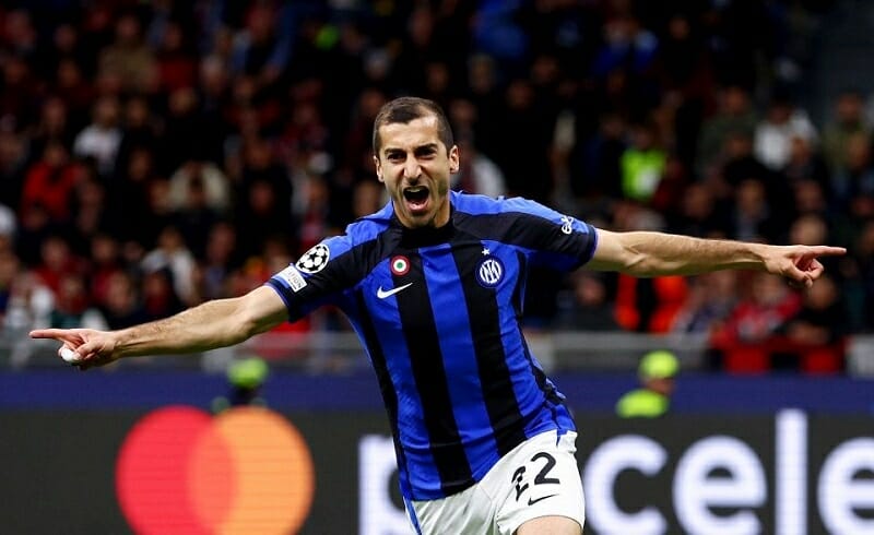 Mkhitaryan chuẩn bị cùng Inter đối đầu Man City