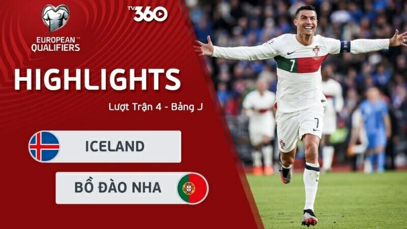 Iceland vs Bồ Đào Nha, vòng loại Euro 2024