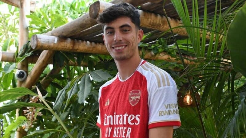 Kai Havertz cập bến Arsenal