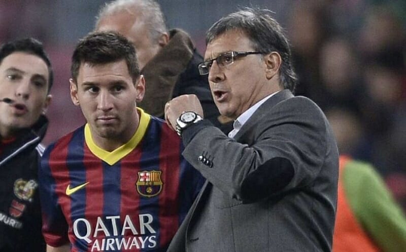 Martino dẫn dắt Messi trong quá khứ