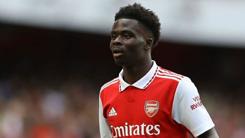 Bukayo Saka đã có một mùa giải bùng nổ