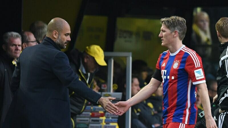 Pep và Schweinsteiger