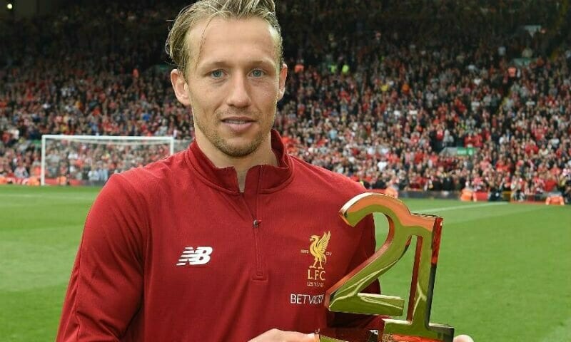 Lucas khi còn chơi cho Liverpool