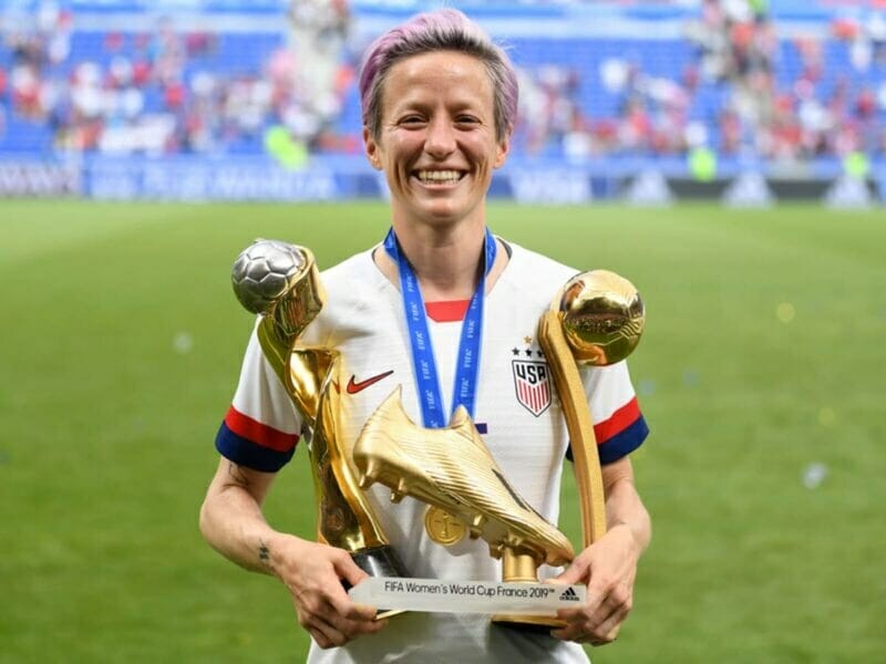 Rapinoe giành cú đúp danh hiệu cá nhân World Cup 2019 