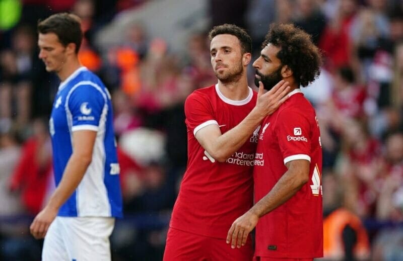 Salah và Jota là những người giúp Liverpool sớm vươn lên dẫn trước