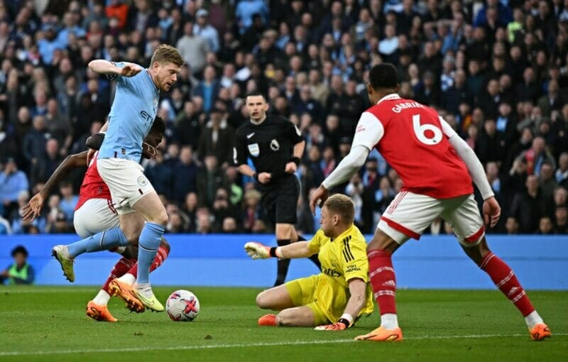 Mùa giải trước, Arsenal chưa từng đánh bại Man City