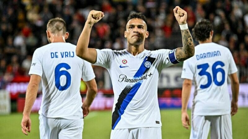 Lautaro Martinez, Cagliari vs Inter Milan