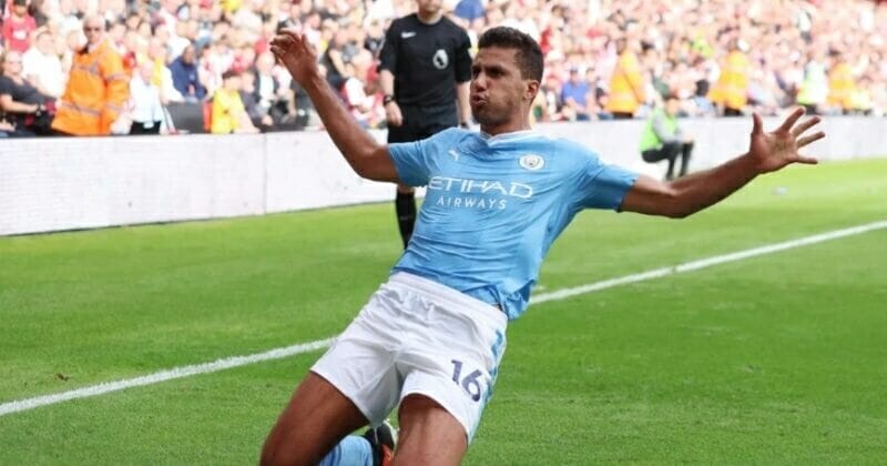 Rodri, Sheffield United vs Man City