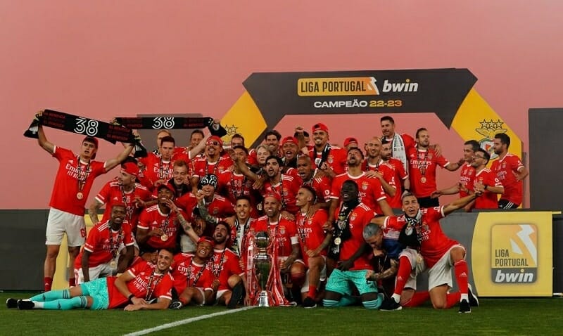 Benfica lên ngôi ở giải VĐQG Bồ Đào Nha mùa trước