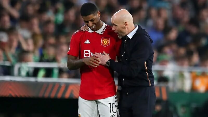 Marcus Rashford thi đấu chói sáng dưới thời Ten Hag