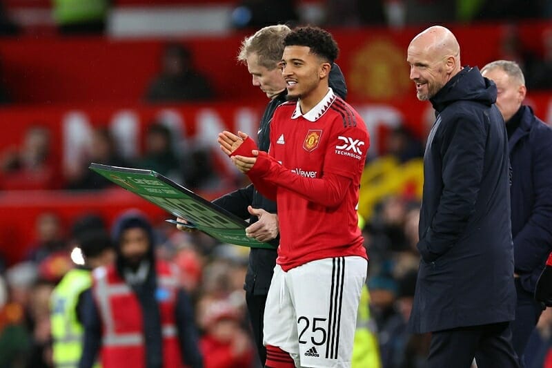 Mối quan hệ giữa Jadon Sancho và HLV Erik ten Hag đã hoàn toàn đổ vỡ.