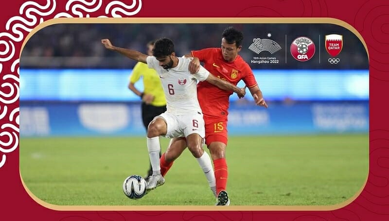 Olympic Trung Quốc đánh bại Qatar nhờ bàn thắng sớm (Ảnh: Qatar Football Association).