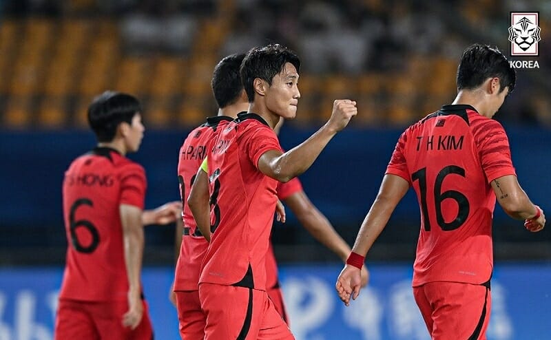 Sức tấn công của Olympic Hàn Quốc vô cùng ấn tượng (Ảnh: Korea Football Team).