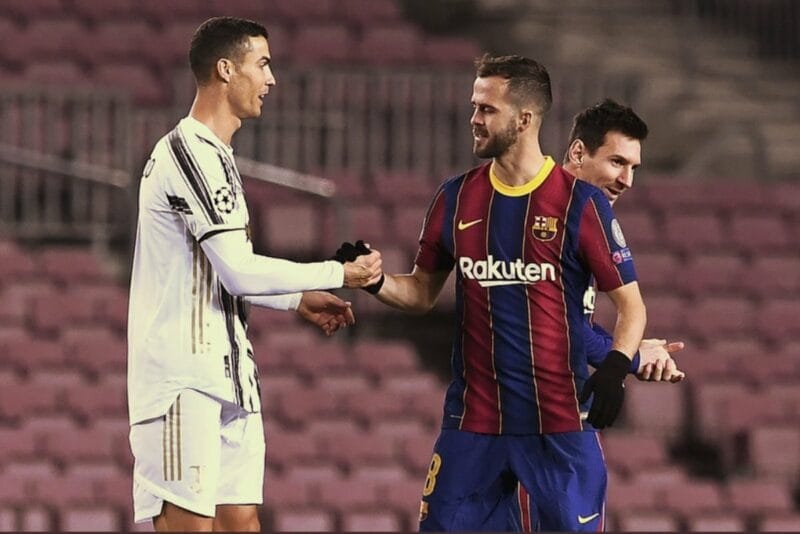 Pjanic cho rằng Ronaldo vui vẻ hơn Messi