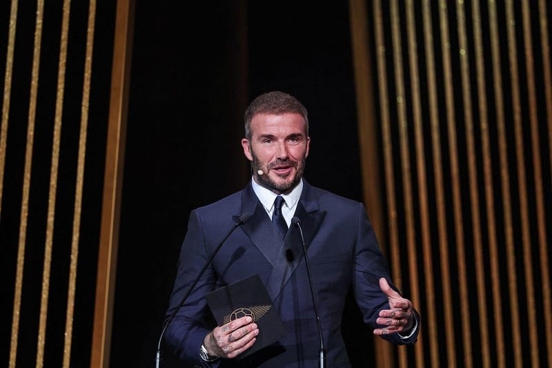 David Beckham là người trao danh hiệu Quả bóng vàng 2023.