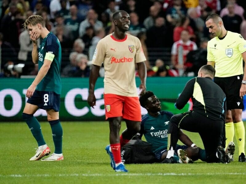 Saka có nguy cơ vắng ở đại chiến Arsenal vs Man City