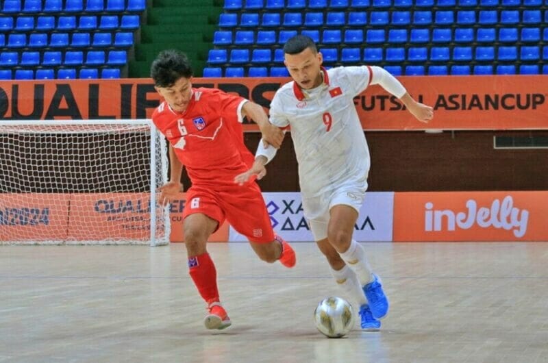 ĐT futsal Việt Nam tự tin hướng đến chiến thắng (Ảnh: VOV)