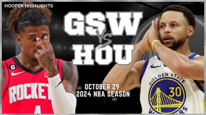 Highlights Warriors vs Rockets, NBA regular season 2023/24