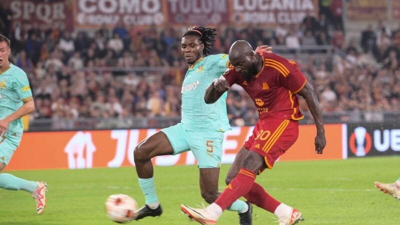 Romelu Lukaku, AS Roma 2-0 Slavia