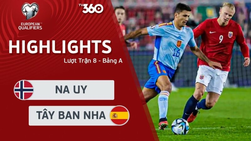 Na Uy vs Tây Ban Nha, vòng loại Euro 2024