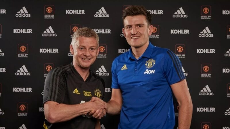 Harry Maguire gia nhập Man United từ thời HLV Solsa