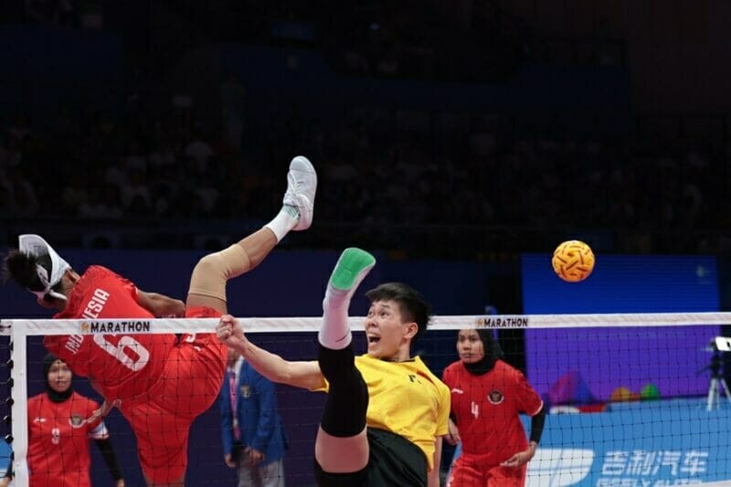 Cầu mây nữ Indonesia vs nữ Việt Nam, ASIAD 19