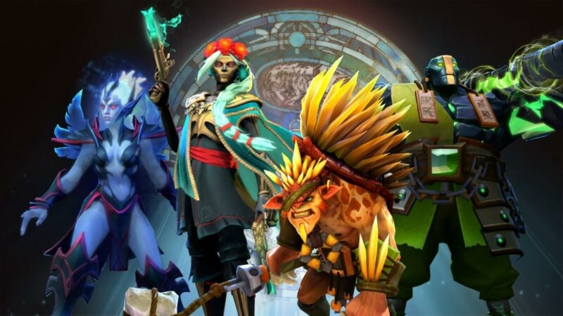 Vengeful Spirit, Muerta, Bristleback, Earth Spirit 