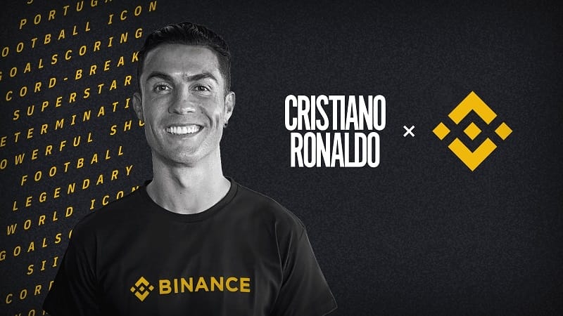 Cristiano Ronaldo là gương mặt đại diện của Binance.