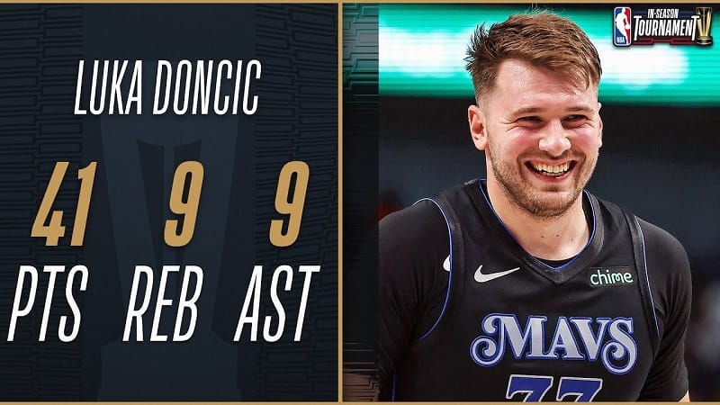 Luka Doncic ghi 41 điểm, suýt triple-double trước hàng phòng ngự chắc chắn nhất NBA