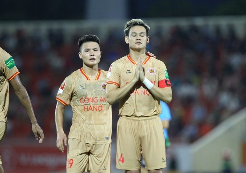 CAHN là một trong những đội có chất lượng nhân sự hàng đầu V-League (Ảnh: Công An Hà Nội FC).