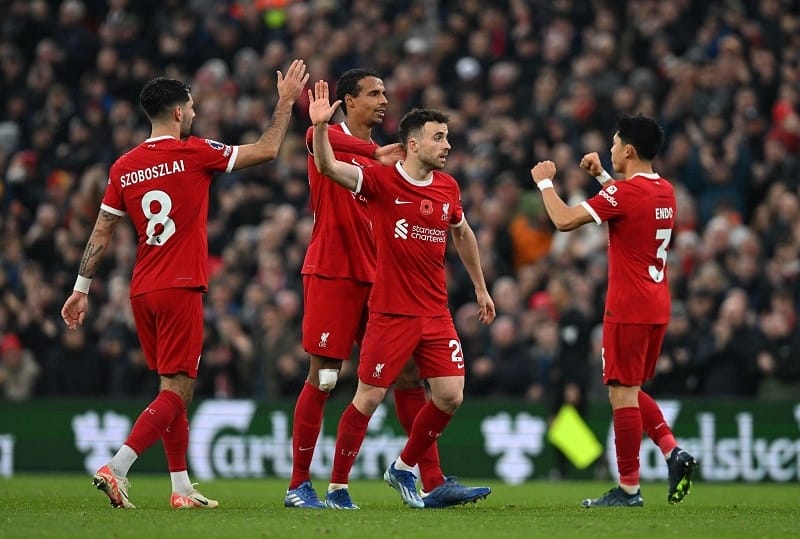 Liverpool dễ dàng đánh bại Brentford.