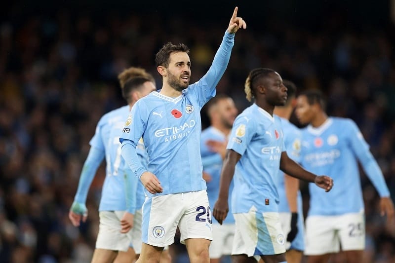 Bernardo Silva có một cú đúp cho riêng mình.