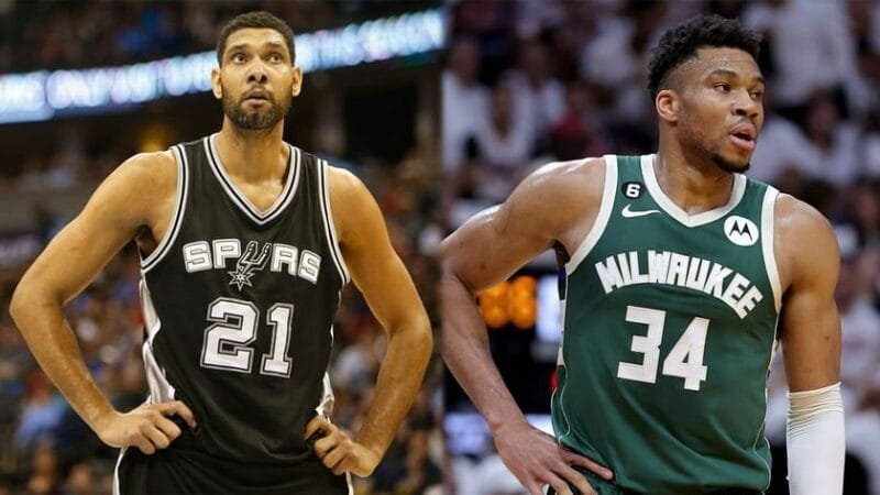 Tim Duncan và Giannis là 2 Power Forward hay nhất lịch sử NBA