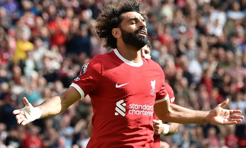 Salah chỉ cần 2 lần nổ súng nữa để chen chân vào top 10 ghi bàn mọi thời đại Premier League