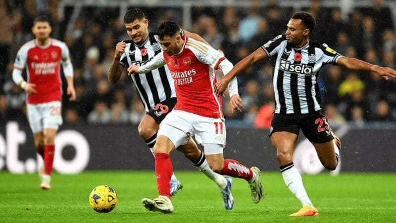 Kết quả bóng đá Newcastle vs Arsenal